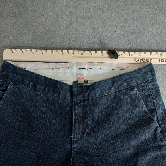 Vintage 90s/Y2K Tommy Jeans Low Rise Wide Leg Flare Jeans • Style 355168 Size 5 - Picture 8 of 12